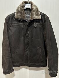 Giacca uomo in pelle marrone tg.48