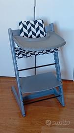Seggiolone Stokke Tripp Trapp Grigio + Accessori