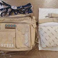 BORSA NEONATO PORTA ACCESSORI CON FASCIATOIO BREVI