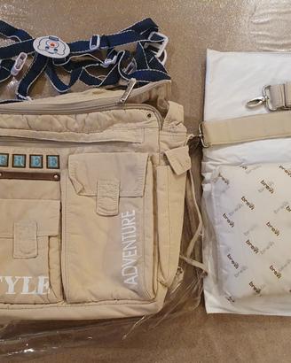 BORSA NEONATO PORTA ACCESSORI CON FASCIATOIO BREVI