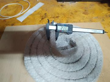 Guarnizione quadrata 21x21 in fibra di ceramica