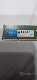 Ram crucial DDR4 sodimm da 8gb 2400 