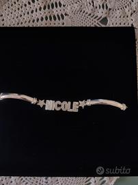 Bracciale scritta Nicole