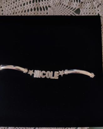 Bracciale scritta Nicole