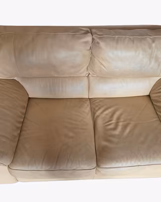 Coppia di divani in pelle