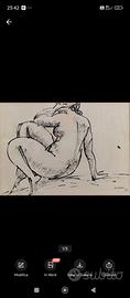 Marzullo Giuseppe ( 1913- 1988 ) Nudo di donna