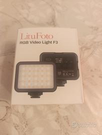 faretto litufoto RGB F3 per fotocamera 
