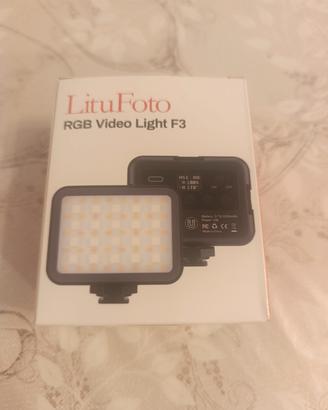 faretto litufoto RGB F3 per fotocamera 