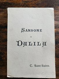 Spartito “Sansone e Dalila” - Canto e piano