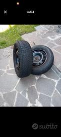 cerchi più gomme fiat punto  185/60r14