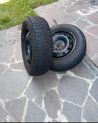 cerchi più gomme fiat punto  185/60r14