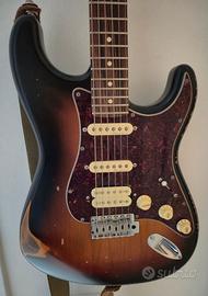 Body stratocaster relic sunburst nitro