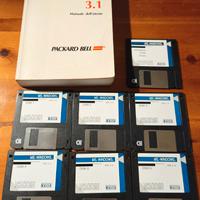 Microsoft Windows 3.x floppy disk con manuale 