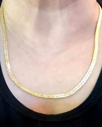 Collana Double face cm60 Placcata Oro18kt (750) 