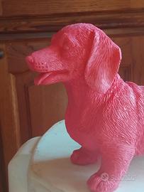 Statuetta Decorativa Bassotto"Pop Art" -Rosa Acces
