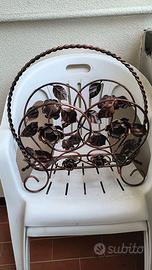 Porta riviste in ferro battuto