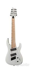 Harley Benton R-458MN WH MultiScale 8 corde