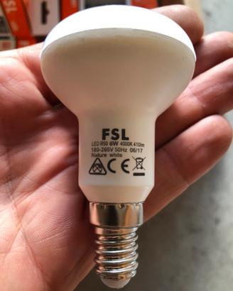 15 lampadine led E14 - R50 6W bianco neutro