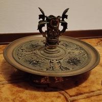 Candelabro in Rame - antico  - finemente lavorato 