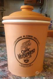 Barattolo Caffè Vergnano in terracotta 