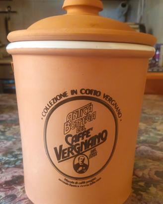 Barattolo Caffè Vergnano in terracotta 