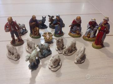 Nr. 9 Presepe natività completo altezza 6 cm