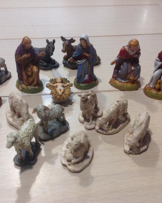 Nr. 9 Presepe natività completo altezza 6 cm