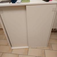 Scarpiera 3 ripiani con ante scorrevoli