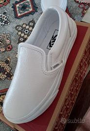 VANS Slip on in pelle bianca nr. 36. Nuove.
