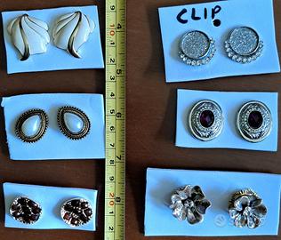 Lotto orecchini clip 