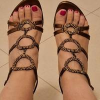 Sandalo color bronzo n.36
