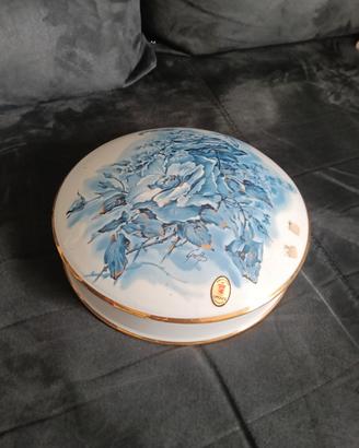 porta dolci Limoges dipinto a mano