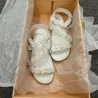 Sandali in pelle bianchi Oca-Loca NUOVI n.29