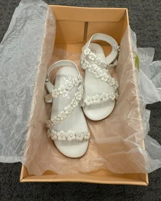 Sandali in pelle bianchi Oca-Loca NUOVI n.29
