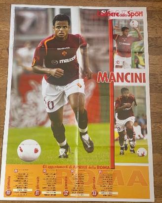 AMANTINO MANCINI Roma 2005 POSTER calciatori sport