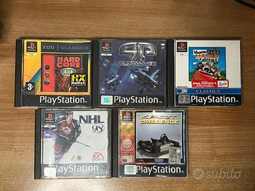 Lotto 5 giochi PS1 G-police, theme park ecc LEGGI