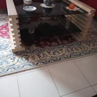 tavolino in marmo travertino