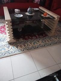 tavolino in marmo travertino