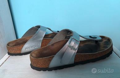 Birkenstock infradito outlet argento