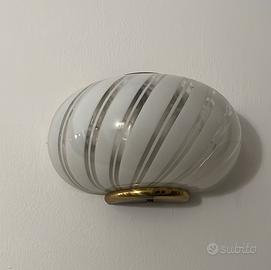 Applique in vetro murano F. Fabbian vintage