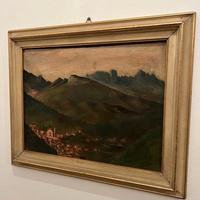 Quadro Perini "Paesaggio Montagna" 1943 Originale