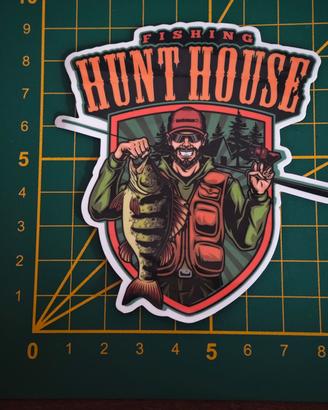 Sticker Adesivo da Pesca Hunthouse Acqua Dolce 