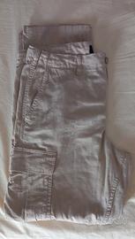 Pantaloni Cargo, misto lino e cotone, marca OVS 