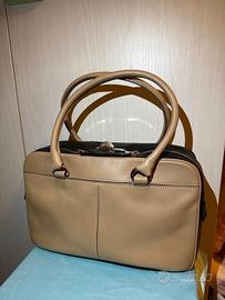 Borsa originale Max Mara bicolore beige/nero
