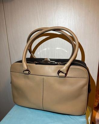 Borsa originale Max Mara bicolore beige/nero