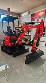 MINI ESCAVATORE KUBOTA U 17-3 A PARI AL NUOVO