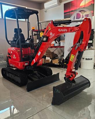 MINI ESCAVATORE KUBOTA U 17-3 A PARI AL NUOVO