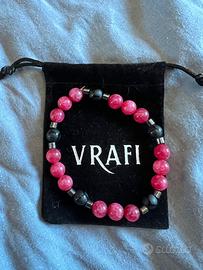 Bracciale unisex marca Vrafi con pietre naturali