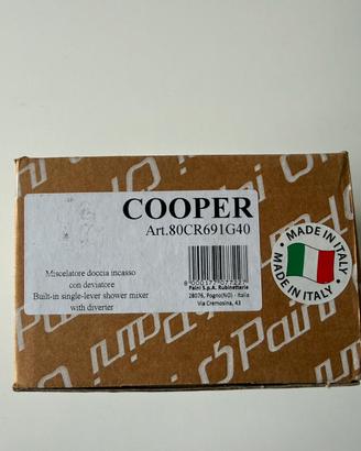 Miscelatore doccia incasso c/deviat. Paini Cooper