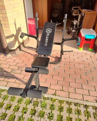 Home Gym Completa 140kg Pesi + Panca + Bilancieri 